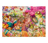 Ravensburger USA Jigsaw Nationals - Book Club - 1000 Piece Jigsaw Puzzle - Cozy Reading-Themed Scene - Relaxing and Creative Fun for Book Lovers - Age