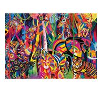 Ravensburger USA Jigsaw Nationals - Jeweled Jungle - 1000 Piece Jigsaw Puzzle - Exotic Artwork and Vibrant Detail - Soothing and Rewarding Experience