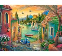 Ravensburger European Villa Views 750 Piece Large Format Puzzle | Iconic Lake Como Scenery by Eduard | Perfect for Leisurely Puzzling