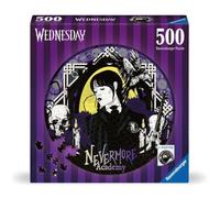 Ravensburger Wednesday Addams Gifts - Circular 500 Piece Jigsaw Puzzle for Adults and Kids Age 10 Years Up