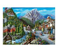 Ravensburger Welcome to Banff 1000 Piece Jigsaw Puzzle for Adults - 12000494 - Handcrafted Tooling Made in Germany Every Piece Fits Together Perfect