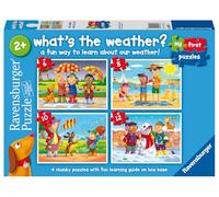 Ravensburger What's The Weather - My First Jigsaw Puzzles for Kids 2 Years Up - 2, 3, 4 & 5 Pieces - Educational Toys for Toddlers