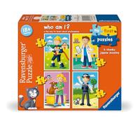 Ravensburger Who Am I - My First Jigsaw Puzzles for Kids Age 3 Years Up - 2, 3, 4 & 5 Pieces - Educational Toddler Toys