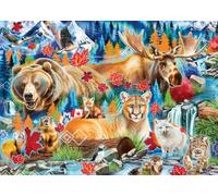 Ravensburger Wild Canada 1000Piece Jigsaw Puzzle | Majestic Canadian Landscapes by Artist Sheena Pike | Eco-Friendly Materials