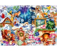 Ravensburger Winter frost 500 Piece Large Format Jigsaw Puzzle - Colourful Winter Wonderland Scene for Adults & Families