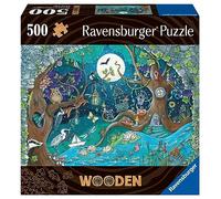 Ravensburger Wooden Jigsaw Puzzle Fantasy Forest 500 Pieces Age 14+ 17516 Black