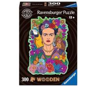 Ravensburger WOODEN Puzzle - Frida Kahlo - konturgeformtes Holzpuzzle mit 300 Teilen: WOODEN Puzzle