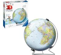 Ravensburger World Globe on a V-Stand 3D Jigsaw Puzzle for Adults and Kids Age 1