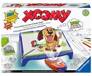 Ravensburger - Xoomi Maxi Drawing Board A4 with Bright Projector, 300 Illustrated Patterns in 72 Films, Creative Game for Children and Girls, 6+ Years Old