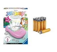 Ravensburger Xoomy Unicorns, drawing projector, 6+ years, & Amazon Basics AAA Alkaline 12 pack, 10yr shelf