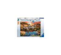 Ravensburger Zebras at the Watering Hole 500 Piece Jigsaw Puzzle for Adults and Kids Age 10 Years Up