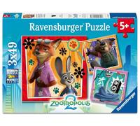 Ravensburger Zootopia 3 x 49 piece Jigsaw Puzzles for Adults and Kids Age 5 Years Up
