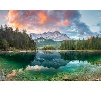 Ravensburger Zugspitze at the Eibsee Germany 1000 Piece Jigsaw Puzzle for Kids Age 12+