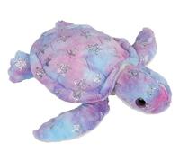 Ravensden 35CM Plush Soft Toy Turtle, Purple and Blue with Glitter Accents