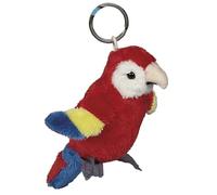 Ravensden Soft Toy Plush Scarlet Macaw Keyring 10cm