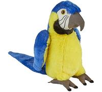 Ravensden Soft Toy Standing Blue & Gold Macaw Parrot 30cm