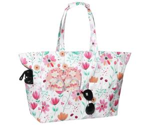 Raveparty Beach Bags for Women with Zip, Summer Large Beach Bag with Hawaiian Style Floral Pattern for Seaside Holiday Pool Party (Style C)