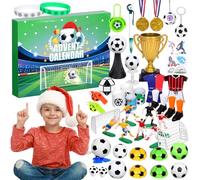 Raveparty Football Advent Calendar 2025, Boys Advent Calendar 2025, Toy Advent Calendar 2025 with 45 Pcs Football Toys for Boys Christmas Gifts