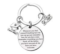 Raveparty Graduation Gifts for Her Him, Graduation Presents with 2025 Keyring Congratulations Card Gift Box for Student Friend Son Daughter (Black)