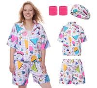 Raveparty Shell Suit, 80s Workout Costume, 80 s 90s Fancy Dress Women, 90s Costume 80s Outfits for Women
