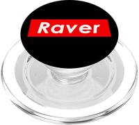 Raver Best Hardcore EDM Festival Music Club Outfit Ravers PopSockets PopGrip for MagSafe