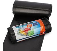 Ravi Rubbish Bags, Capacity-35 Litre Hdpe 50 Pieces, Multi-Colour Colour, One Size