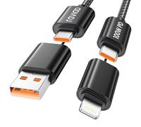 RAVIAD 100W Multi Charger Cable [2M] 4 in 1 Fast Charging Cord Nylon