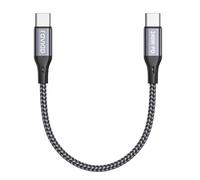 RAVIAD 240W Short USB C to USB C Charger Cable 30CM, USBC to USBC Cable 5A Fast Charge Type C Charger with E-Mark Chip for iPhone 17/17e/16/16e/Air/15 Pro Max, Samsung Galaxy S25/S24, MacBook, Pad