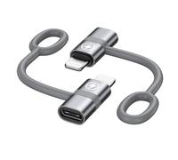 RAVIAD 36W USB C to Lightning Adapter (2Pack) USB C Female to Lightning Male Adapter Fast Charging for Phone 14 13 12 11 Pro Max Pad Pro Air/Mini Charging Cord Connector, Not for Audio/Headphone/OTG