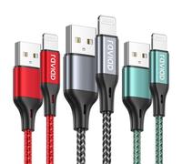 RAVIAD iPhone Charger Cable 2M 3Pack, MFi Certified Lightning Cable Fast Charging Lightning Charger Nylon USB Long iPhone Cable Lead for iPhone 14 13 12 11 Pro Max XR XS X 8 7 6s Plus 5s SE 2020