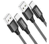 RAVIAD iPhone Charger Cable 2M/6.6FT 2Pack Lightning Cable MFi Certified iPhone Fast Charger Cable Lead for iPhone 14 13 12 11 Pro Max Xr X 8 7 6 Plus Pad and More