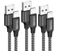 RAVIAD iPhone Charger Cable 3Pack 1M/3.3FT [MFi Certified] Lightning Cable