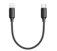 RAVIAD USB C to Lightning Cable 0.5M [MFi Certified] iPhone Fast Charger Cable Power Delivery Nylon USB-C Charging Cord for iPhone 14/13/12/12 PRO Max/12 Mini/11/11PRO/XS/Max/XR/X/8/8Plus/iPad -Black