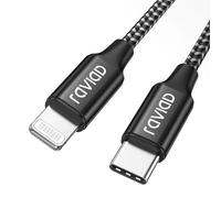 RAVIAD USB C to Lightning Cable 1M [MFi Certified] iPhone Fast Charger Cable Nylon PD Fast Charging USB C Lightning Cable Compatible with iPhone 14 13 12 11 Pro Max Mini X XS XR 8 8Plus