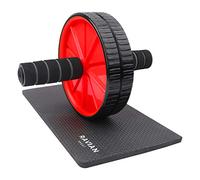 RAVIAN Ab Roller - Abdominal Wheel roller with Smooth Handle & knee pad, Ab Workout Wheel, Ab cruncher Gym Training tool, Exercise Equipment for Body Fitness Weight loss at Home