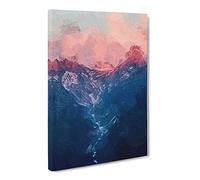 Ravine To The Clouds Canvas Print | Gallery Wrapped 30mm Frame Wall Art | 24x16 inches | Ready to Hang | Abstract Picture | Living Room Bedroom Lounge Office