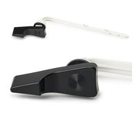 RAVINE Toilet Handle Replacement- American Standard Toilet Flush Handle with Elegant Design, Durable Toilet Flush Lever Front Mount - Easy to Install Toilet Bowl Handle Replacement (Black)