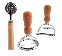 Ravioli 3 Piece Moulds and Pastry Wheel Cutters - Dumpling Maker for Pastry, Biscuits, Snacks