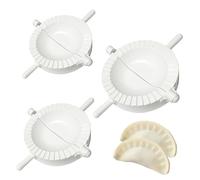 Ravioli Dumpling Maker Set - 3-Piece Manual Chinese Dumpling Pasty Molds Cutter, Easy Pasty Dough Wrapper Tool for Home-Made Dumplings, Empanadas and Pies, Home Kitchen Mould Tool Kit