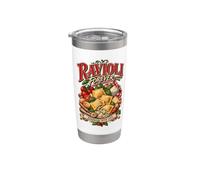 Ravioli Forever Pasta Lover Culinary Humor Vintage Quote Stainless Steel Insulated Tumbler