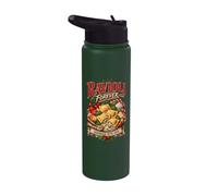 Ravioli Forever Pasta Lover Culinary Humor Vintage Quote Stainless Steel Insulated Water Bottle