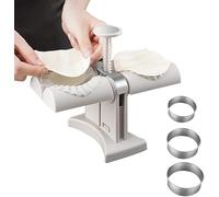 Ravioli Maker Automatic Double Head, Dough Press and Dumpling Mould Kit, Stainless Steel Kitchen Utensils Ravioli Dumpling Former