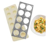 Ravioli Maker Non-Coated Cutting Sheet, Easy to Use Pasta Maker Kit | Homemade with 12 Cavities, Multifunctional Beautiful and Wavy Shaped for Italian Raviolis Dumplings Where
