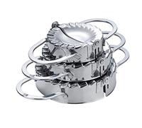 Ravioli Maker Set, FantasyDay 3 Pack Stainless Steel Pierogi Dumpling Maker Wrapper Pastry Dough Press Pie Empanada Press Mould Pastry Crimpers, Pelmeni Dumplings - Home Cooking Kitchen Accessories