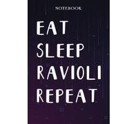 Ravioli Teacher Gifts for Women - Eat Sleep Ravioli Repeat: Unique Funny Gifts for Teachers Appreciation Week, Virtual Teaching, Cute, Mom, Valentines Day - Lined Journal Notebook Planner,Bill