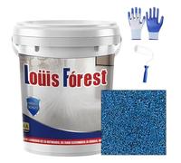 Ravionelle 2026 Upgrade Epoxy Colored Sand Floor Paint, Marble Effect Coating, Non-Slip & Wear-Resistant, Garage, Basement, Concrete & Wood Floors (blue,70oz/2kg)
