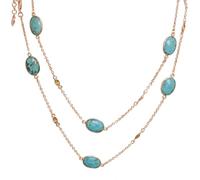 Ravishing Impressions 925 Sterling Silver Arizona Turquoise Citrine Necklace Oval Cabochon Artisan Statement Gemstone Jewelry Women Fashion Wear 38 Inch Chain Designer Accessories