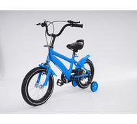 ravixia Children'S Bicycle,14 Inch Children'S Bicycle,Children'S Learning Bike,Kids Bicycle For Kids Ages 2.5-7 Girls/Boys, Kids Bike With Two Training Wheels And Adjustable Design (Blue)