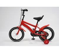 ravixia Children'S Bicycle,14 Inch Children'S Bicycle,Children'S Learning Bike,Kids Bicycle For Kids Ages 2.5-7 Girls/Boys, Kids Bike With Two Training Wheels And Adjustable Design (Red)