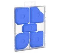 RAVN HAMAN Set of 5 Sealant Finishing Tool Blue - Tool kit with 23 Different Shapes - Silicone sealant applicator for e.g. Silicone and Acrylic Joints - Caulking Tool Set incl. Storage Box